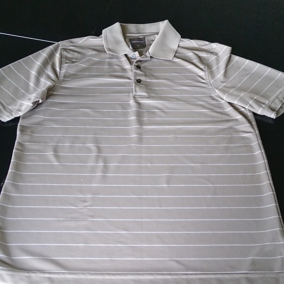 Tassco Elba GREG NORMAN PLAY DRY SHIRTS 1 BLACK 1 TAN STRIPED - Picture 4 of 13